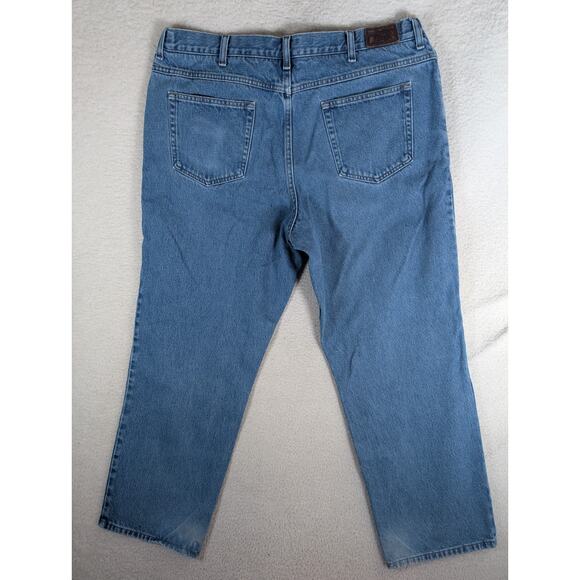 LL Bean Mens Jeans Mens 40x30 Fits 36x29 Comfort Waist Blue Jeans Pants - Picture 2 of 16